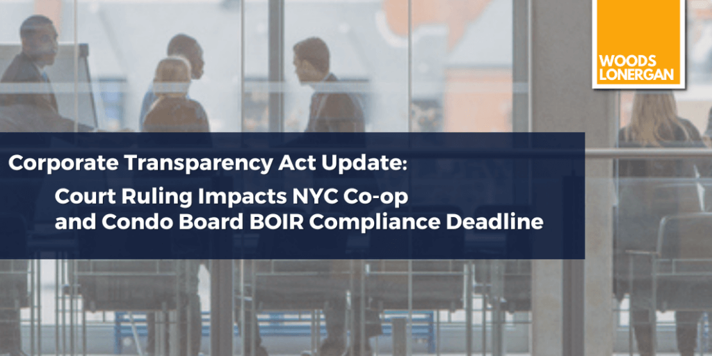 Corporate Transparency Act Update